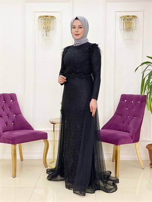 Ellya Özel Tasarım Yeni Model Abiye Elbise